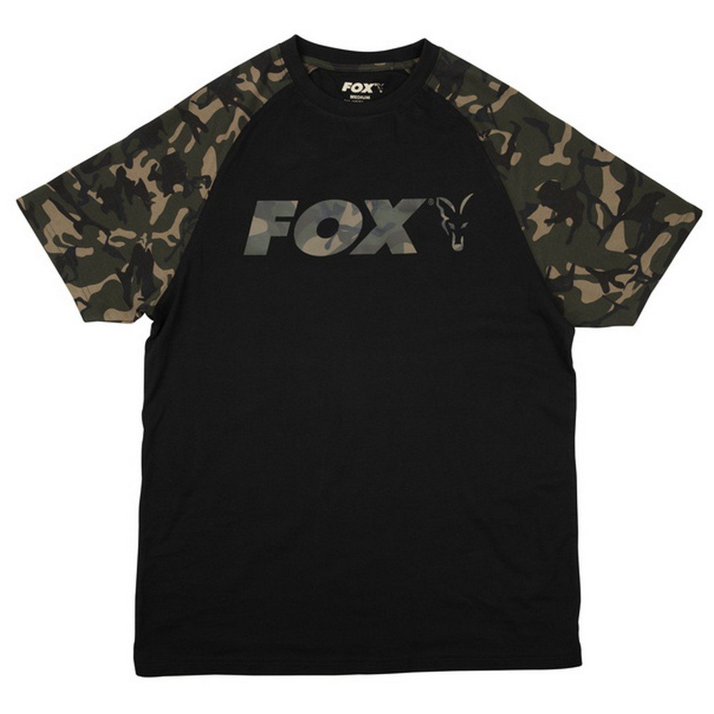 T-Shirt Fox Raglan col. Black/Camo