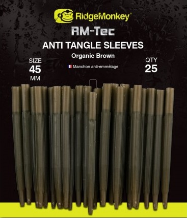 Ridgemonkey RM-Tec Anti Tangle Sleeves Organic Brown Long