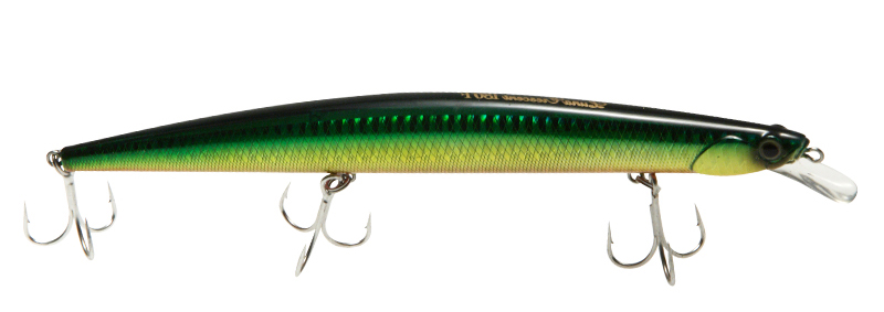 Jerkbait Golden Mean Luna Crescent 180F #10 (Edit with Plus Fishing)