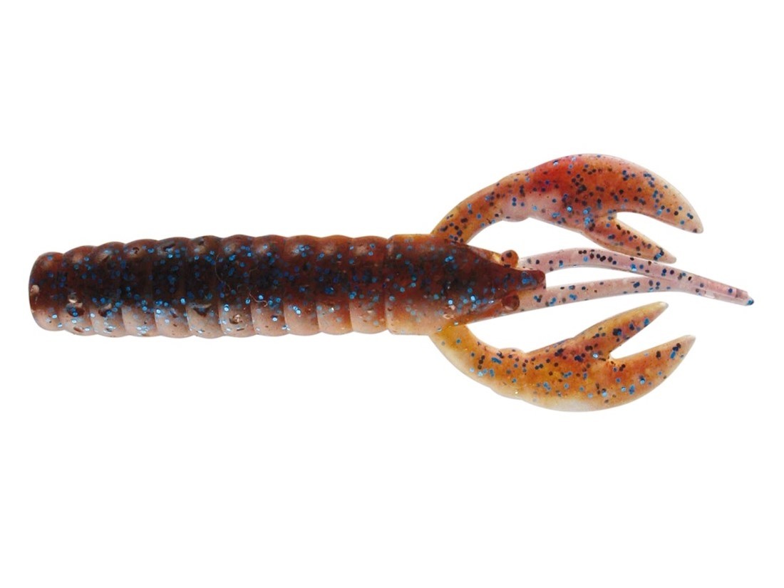 Baby caleo craw 3" col.Motoroil / blue flake