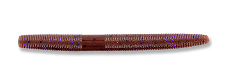 Worm Gary Yamamoto Senko 4” col. 221 Cinnamon/Blk&Purp Flk