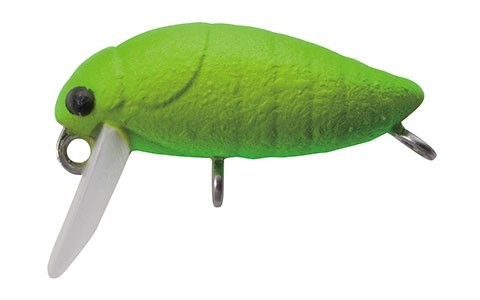Area Crank Tackle House Elfin Micro Cicada 24 F col. 8 3D M Green