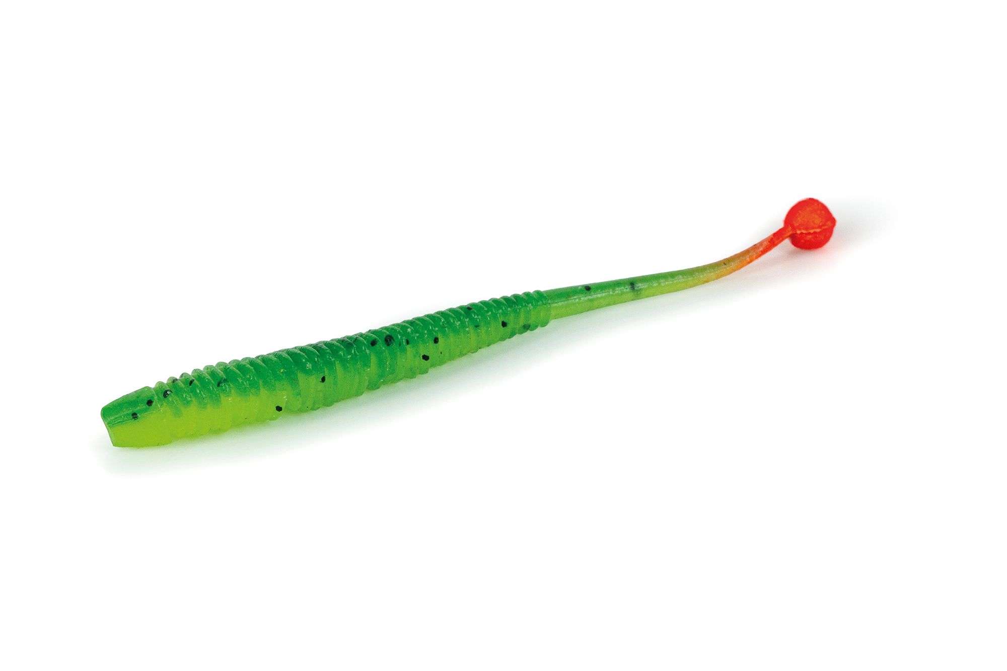 Softbait Molix Sator Worm 4" col. 472 UV Orange Tail