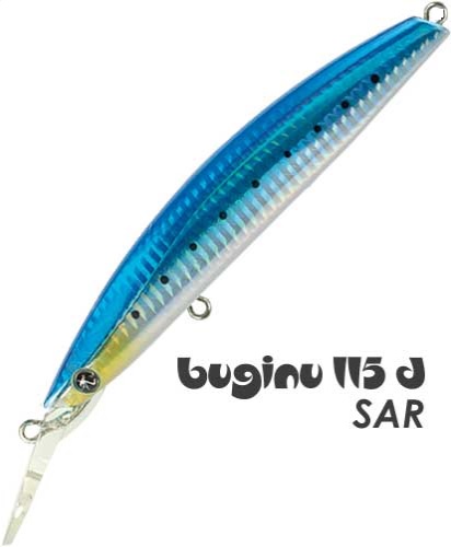 Minnow Seaspin Buginu 115 Deep 24 gr Slow Sinking col. SAR Minnow Seaspin Buginu 115 Deep 24 gr Slow Sinking col. SAR
