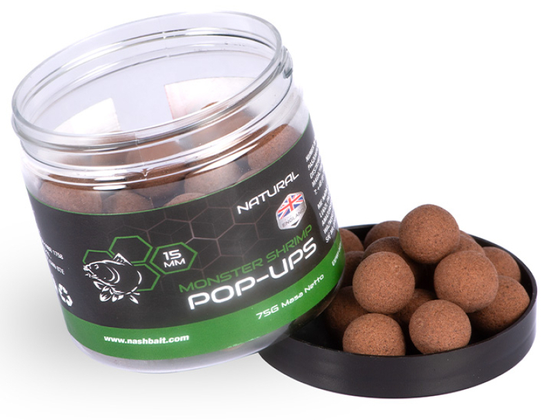 Boilies Pop Up Monster Shrimp Natural 75 g