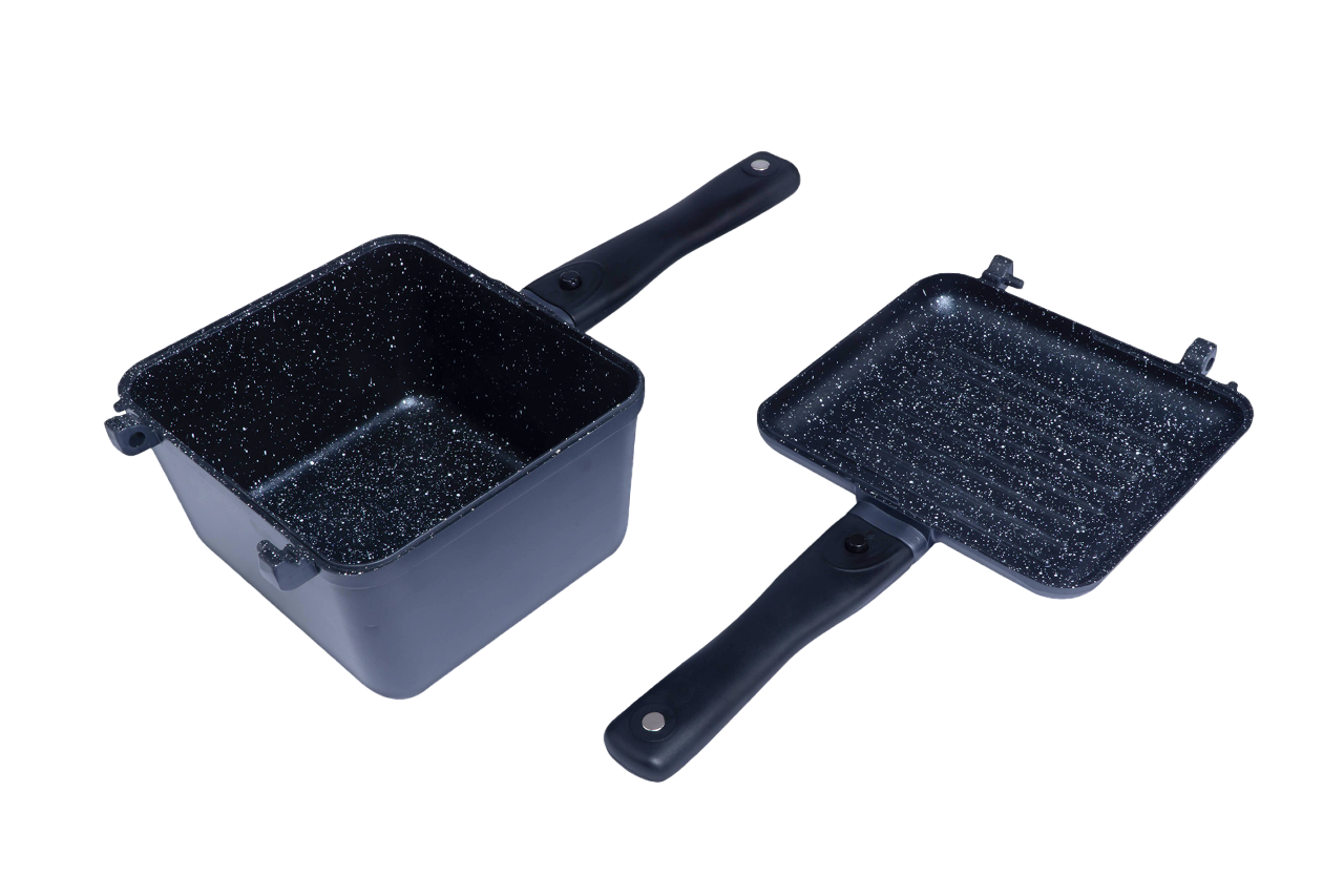 Pentola Ridgemonkey Connect Deep Pan e Griddle Granite