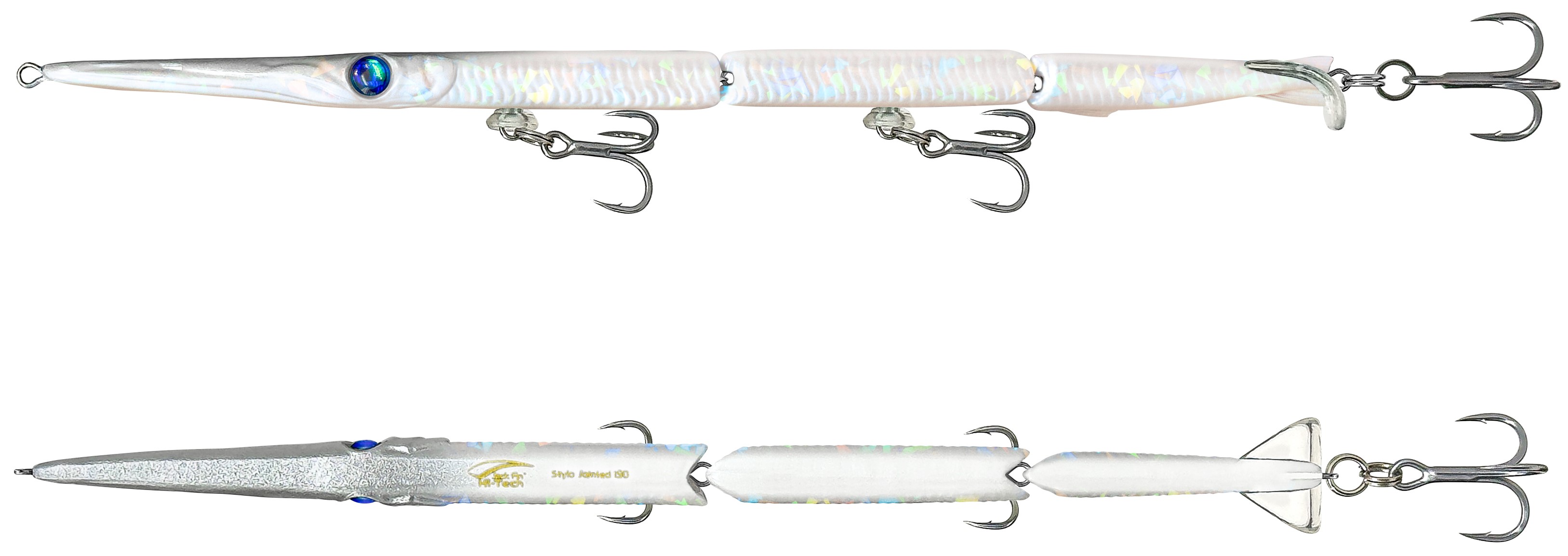 Needlefish Swimbait Jack Fin Stylo Jointed 150 col. 12 Holo Pearl
