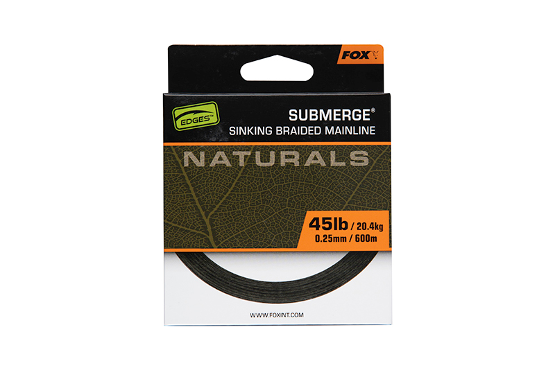 Treccia Affondante Fox Submerge Natural Sinking 600 m 0.25 mm 45 lb