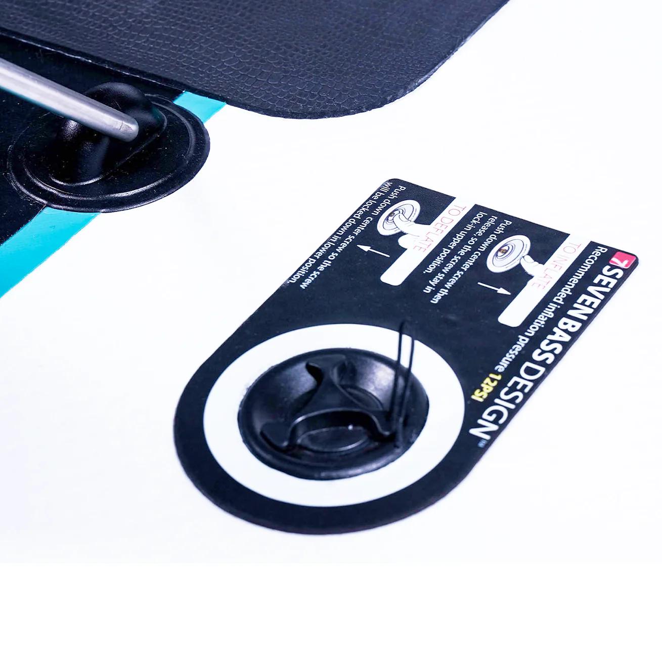Belly Boat in Dropstitch Seven Bass Flatform XL col. Seafoam Black