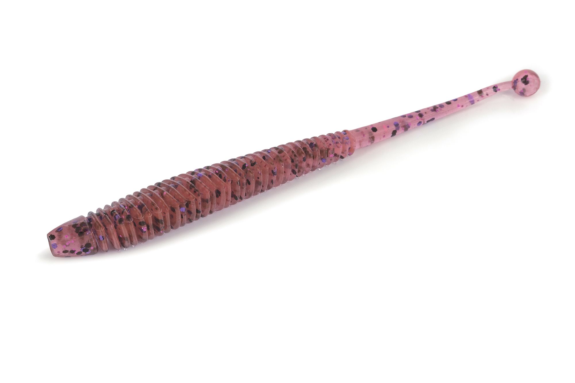 Softbait Molix Sator Worm 4" col. 313 Cinnamon/Purple & Black Flake