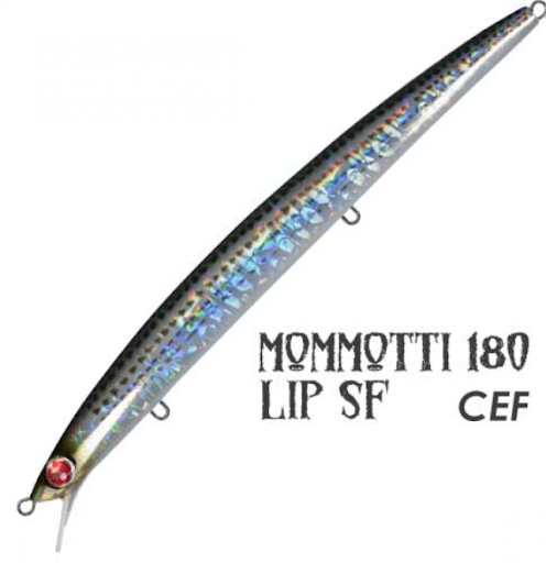 Jerkbait Seaspin Mommotti SF 180 (Slow Floating) 26 gr col. CEF