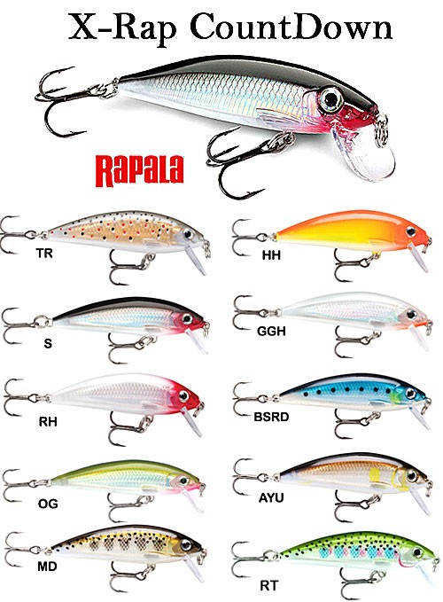 Minnow Rapala X-Rap Countdown 5 cm
