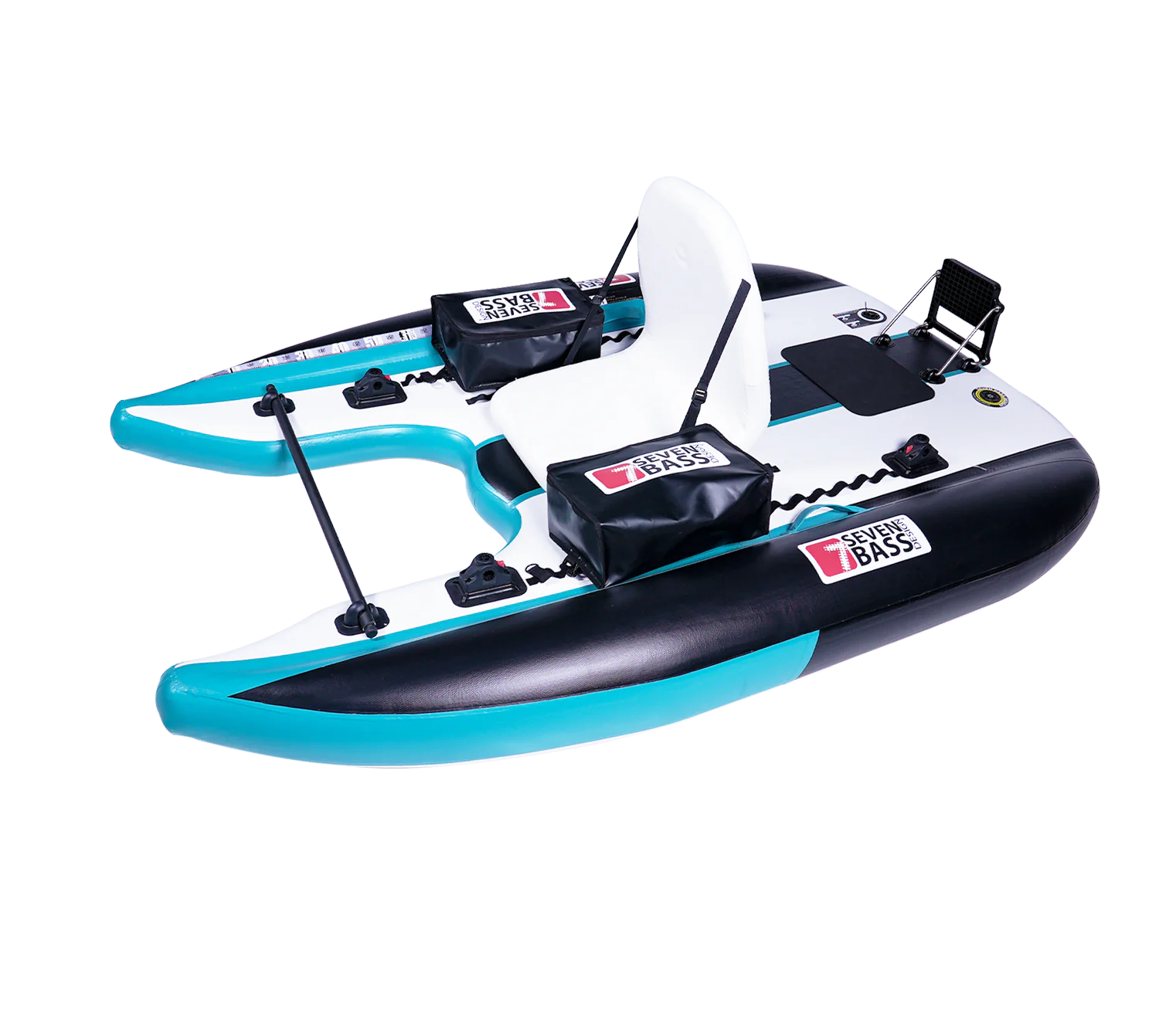 Belly Boat in Dropstitch Seven Bass Flatform XL col. Seafoam Black