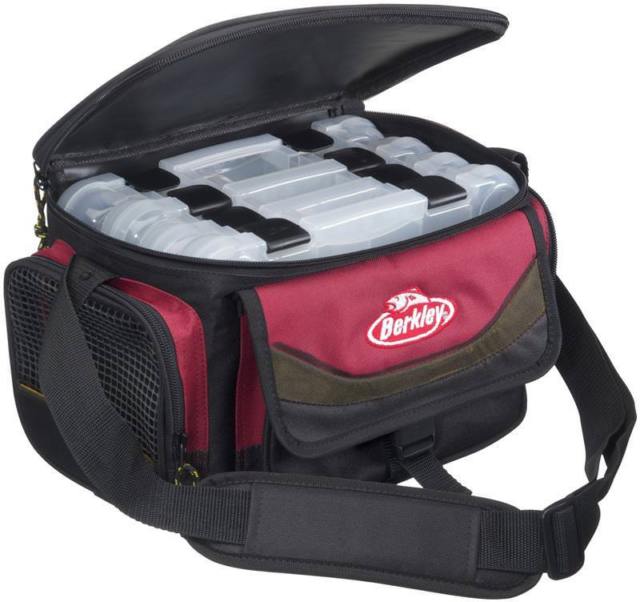 Tracolla con cassettine Berkley System Bag Red-Black + 4 Boxes (4 sc