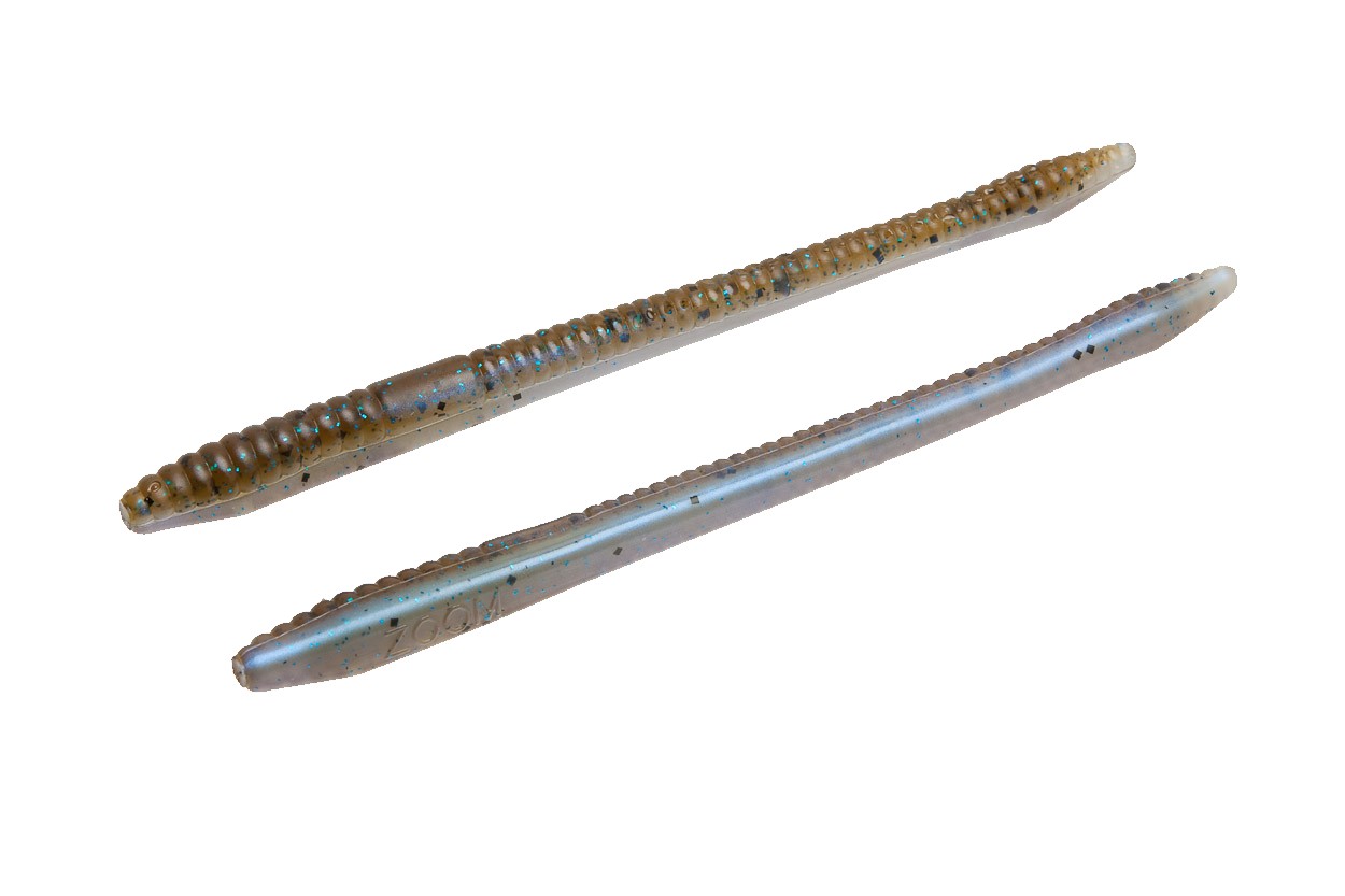Verme Zoom Finesse Worm 4.5" col. 294 Green Pumpkin Blue Flash Verme Zoom Finesse Worm 4.5" col. 294 Green Pumpkin Blue Flash
