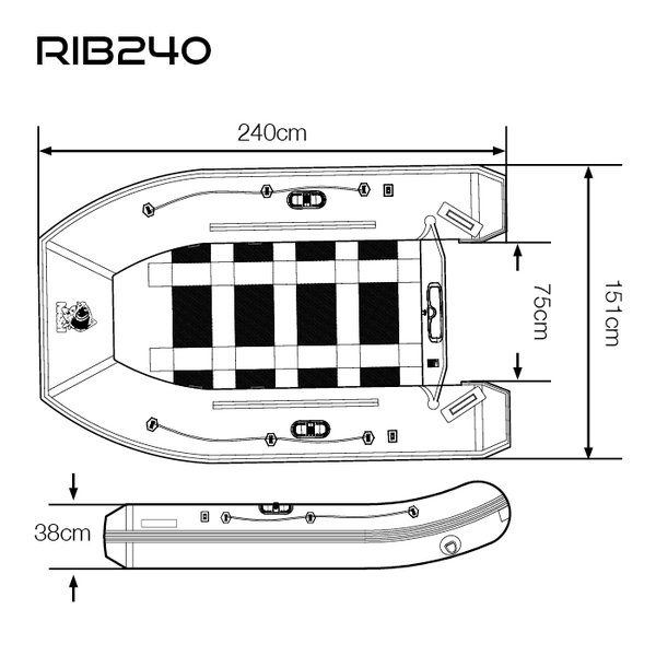 Gommone Nash Boat Life Inflatable Rib 240