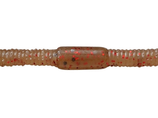 Wacky Worm Jackall Flick Shake 4.8” col. Ebimiso Red Flake