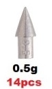 Piombi Insert Valley Hill TG Tungsten Nail Sinker RB 0.5g
