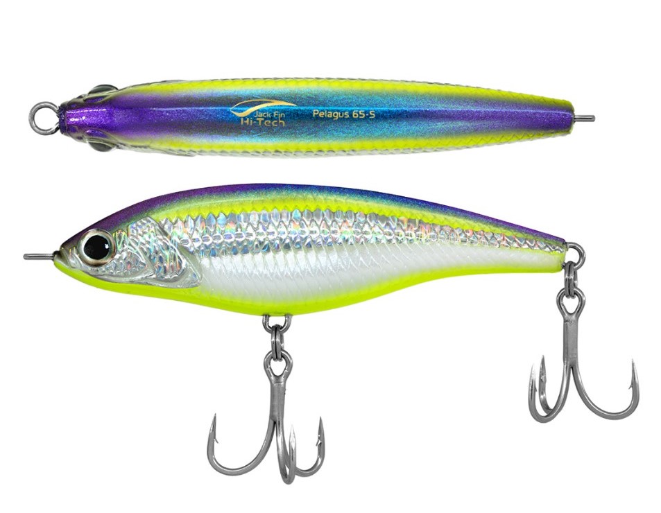 Stickbait Jack Fin Pelagus 65 S col. 15 Purple Citrus
