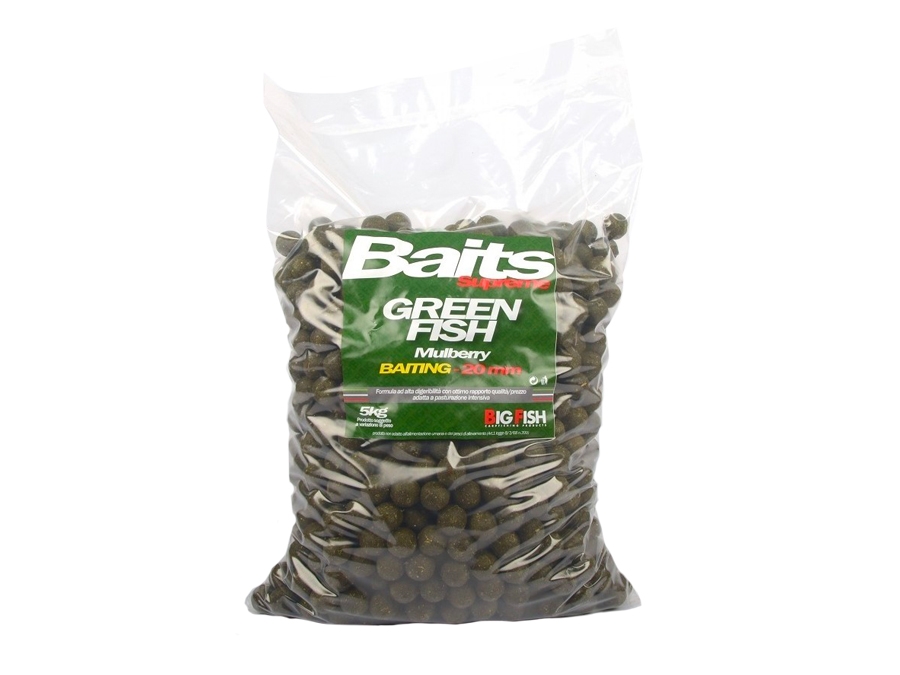 Boilies Big Fish Green Fish BAITING Mulberry 5 Kg