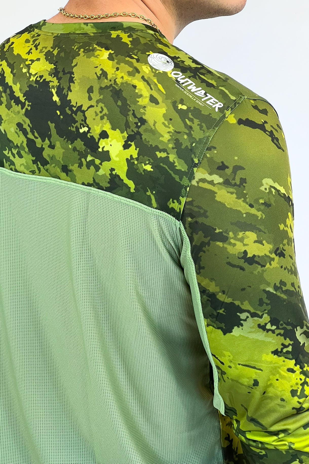 Maglia Anti-UV Outwater Spreks col. Green Forest