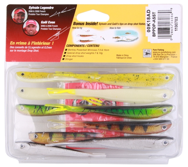 Kit Berkley PowerBait Pro Pack Drop Shot