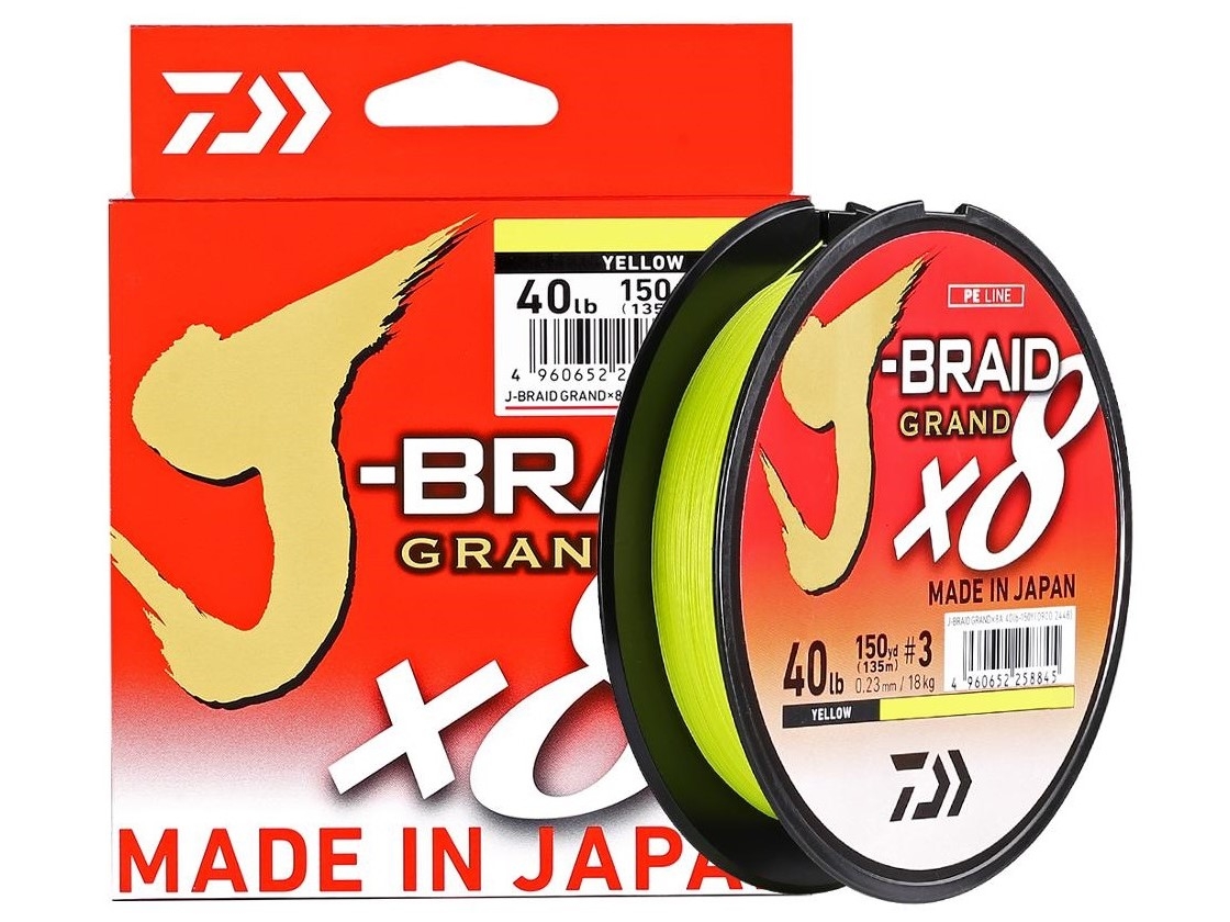 Treccia Daiwa J-Braid Grand 135 mt Col. Y