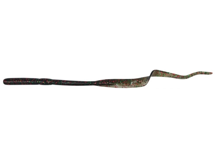 Ribbon Tail Damiki Spear Tail Worm 6.8” Col. 017 Watermelon Mix Flk