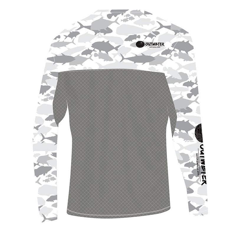 Maglia Anti-UV Outwater Spreks col. Fish Camo
