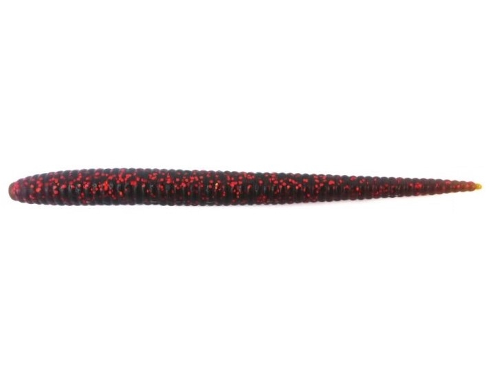 Worm Damiki Stinger (Floating) 5.5” Col. 204 Motor Oil Red