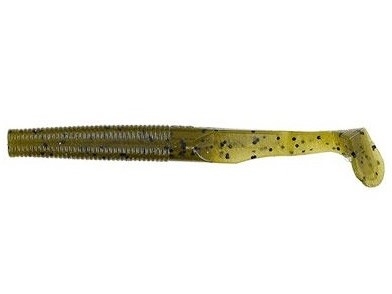 Shad Tail Worm Gary Yamamoto Swimsenko 4” col. 297 Greenpumpkin Blk