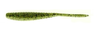 Soft Shad Valley Hill Dippi'n Stick 4" col. 711 Green Thunder