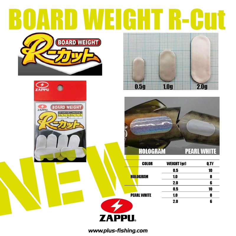 Piombo Adesivo Zappu Board Weight R Cut