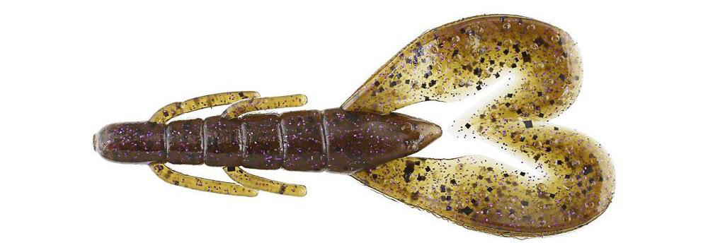 Gambero Zoom Super Speed Craw 4” col. 248 Green Pumpkin Purple