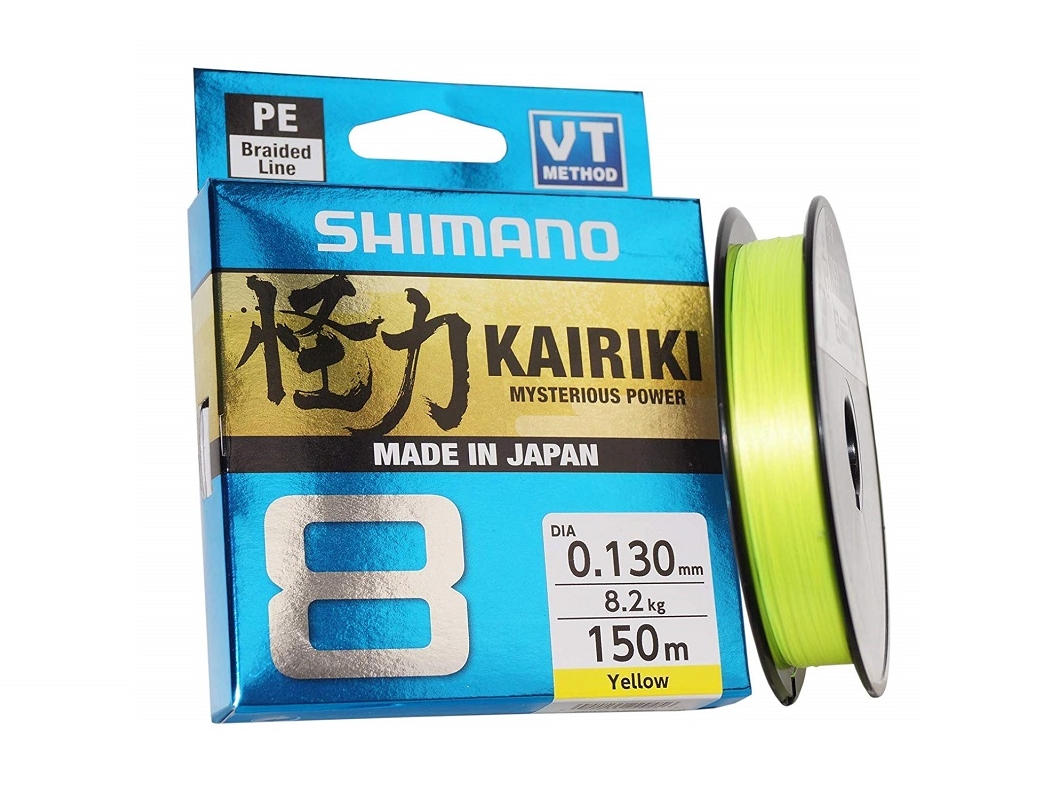 Treccia Shimano Kairiki 8 150 m Yellow