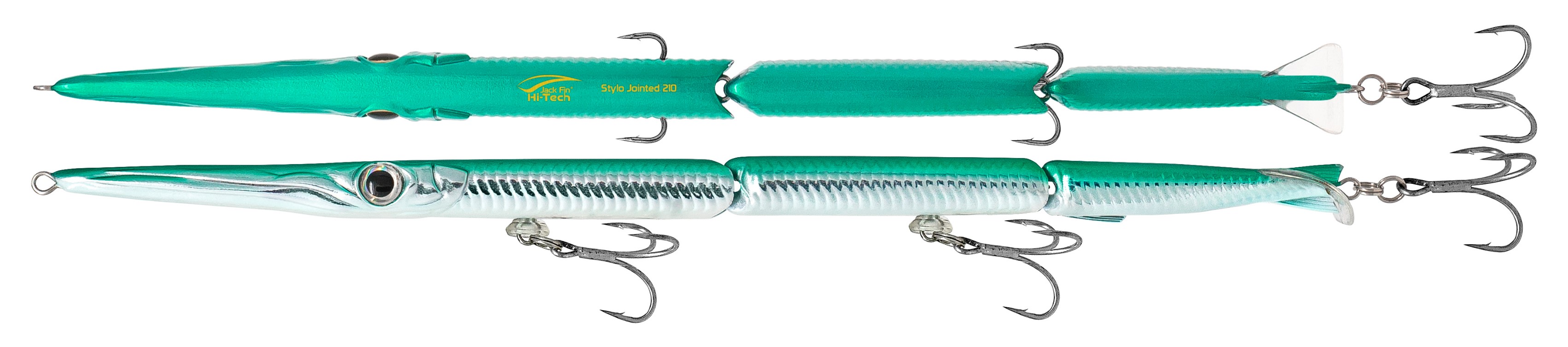 Needlefish Swimbait Jack Fin Stylo Jointed 210 col. 01 Green