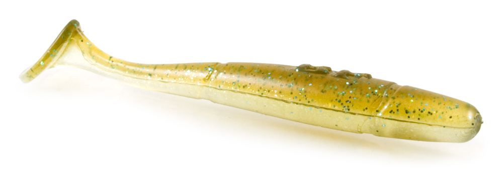 Soft Bait Black Flagg Slikk Shadd 3.75" Col. BF005 Gold Forage Shad