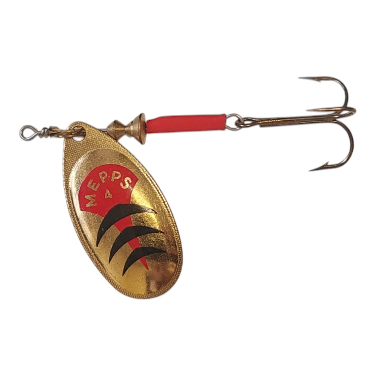 Cucchiaino Rotante Mepps Aglia col. Gold/Red/Black #4
