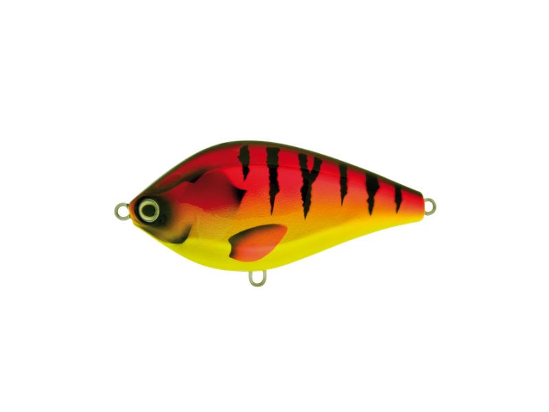 Pike Jerk 105 sinking col. Red Yellow Tiger col. PS02 Pike Jerk 105 sinking col. Red Yellow Tiger col. PS02