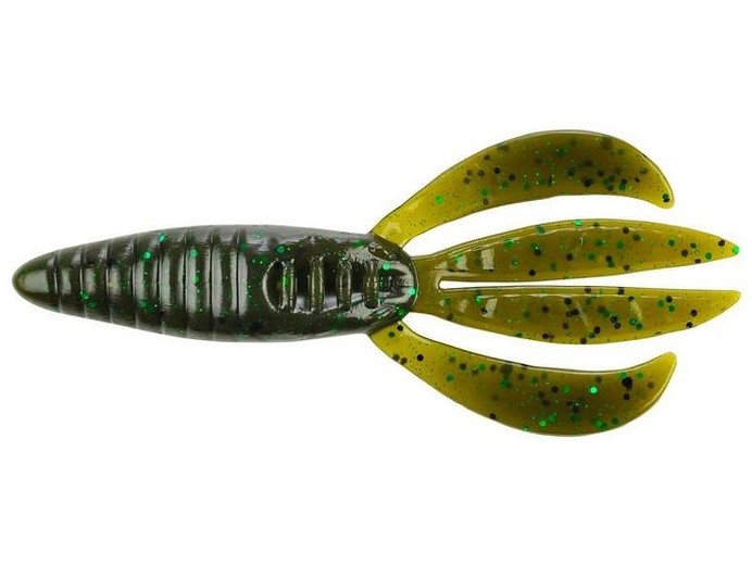 Beaver Berkley Powerbait Pit Boss 4” col. Green Pumpkin Green