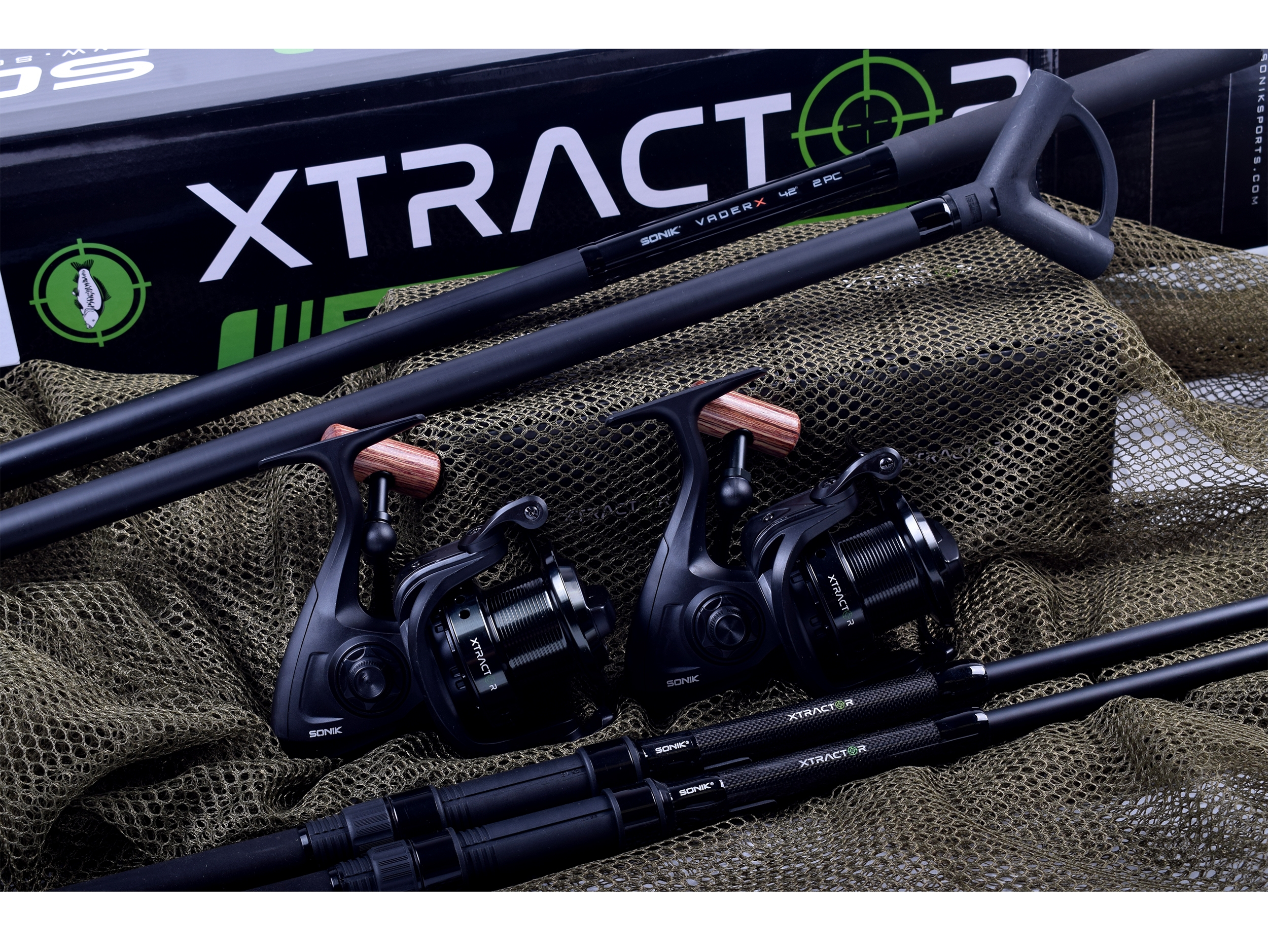 Kit Sonik Xtractor 2 Rod Carp Kit