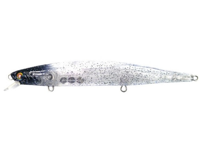 Jerkbait Damiki AXE Serpent 130 F Col. 417T Clear Black Head