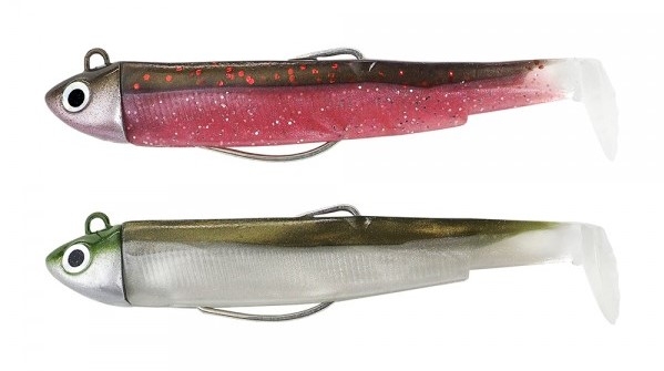 Double Combo Fiiish Black Minnow 70 n°1 Search 4.5 g col. Pink/Khaki