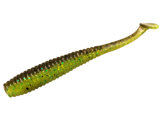 Softbait Jackall New I Shad Tail 2.8” col. Green Pumpkin/Chart