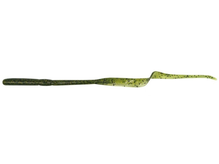 Ribbon Tail Damiki Spear Tail Worm 6.8” Col. 446 Watermelon Glitter