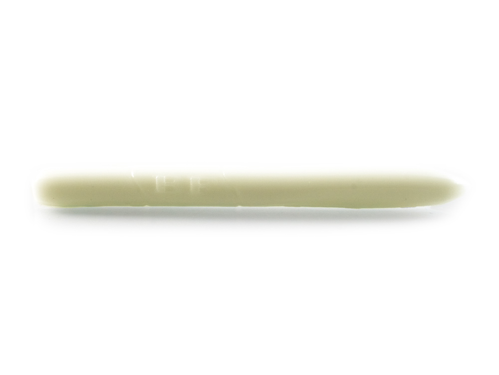 Stick Worm Black Flagg Bigg Butt MICRO 2.25" Col. #128 Glow White