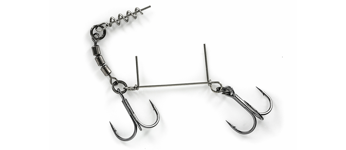 Montatura Molix Soft Bait Stinger Heavy Hook (Tandem Treble Hook) #1