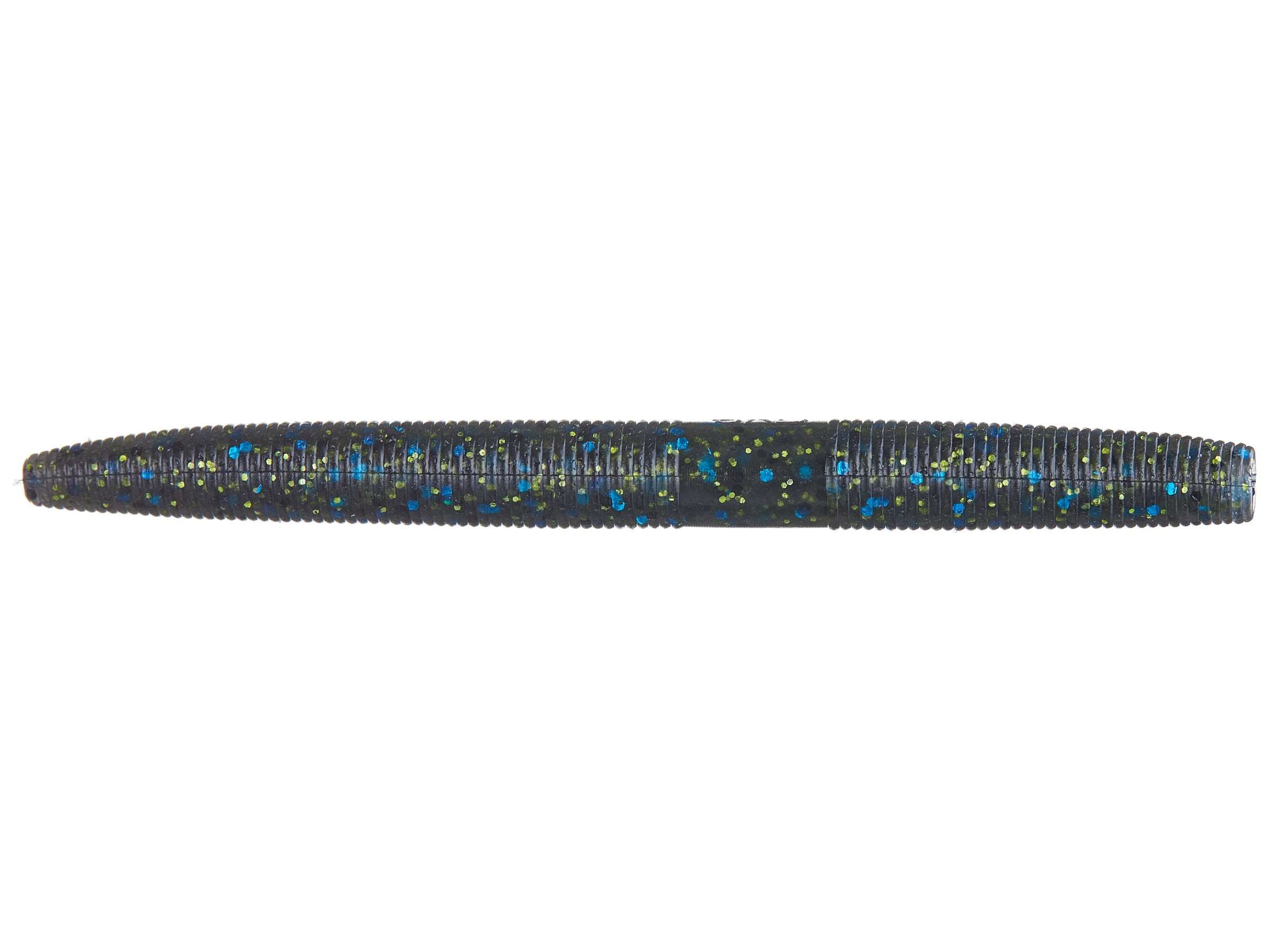 Worm Gary Yamamoto Senko 6" col. 214 Smoke W/Black,Blue & Gold