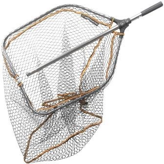 Guadino Savage Gear SG Pro Folding Rubber Large Mesh Landing Net