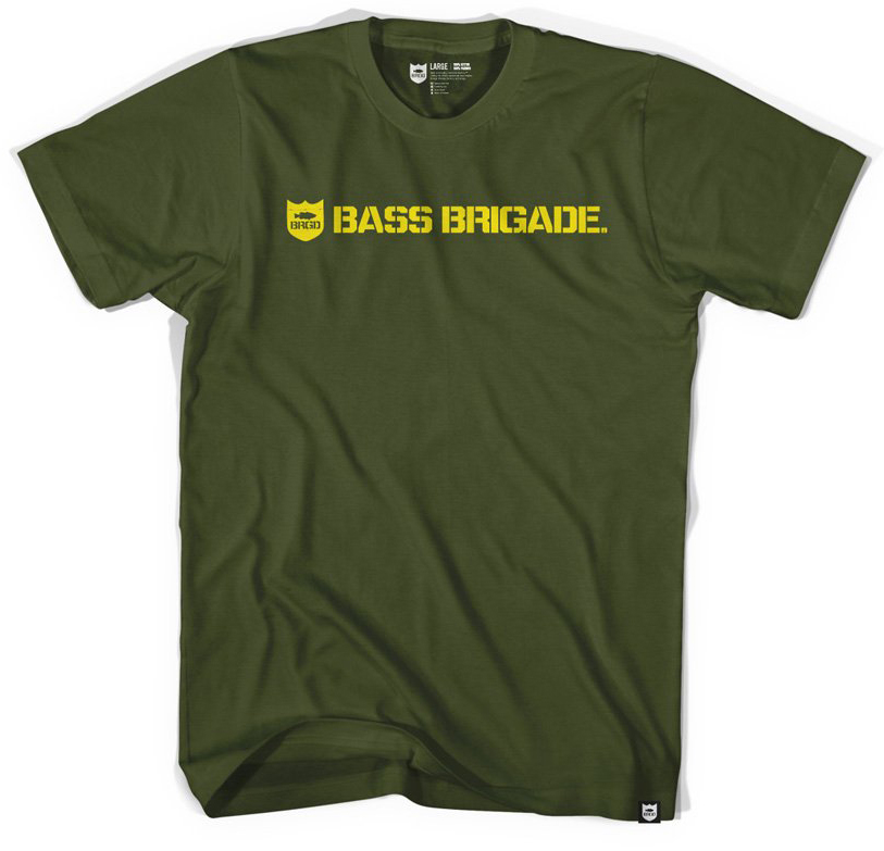 T-Shirt Bass Brigade Shield And Wordmark Tee 